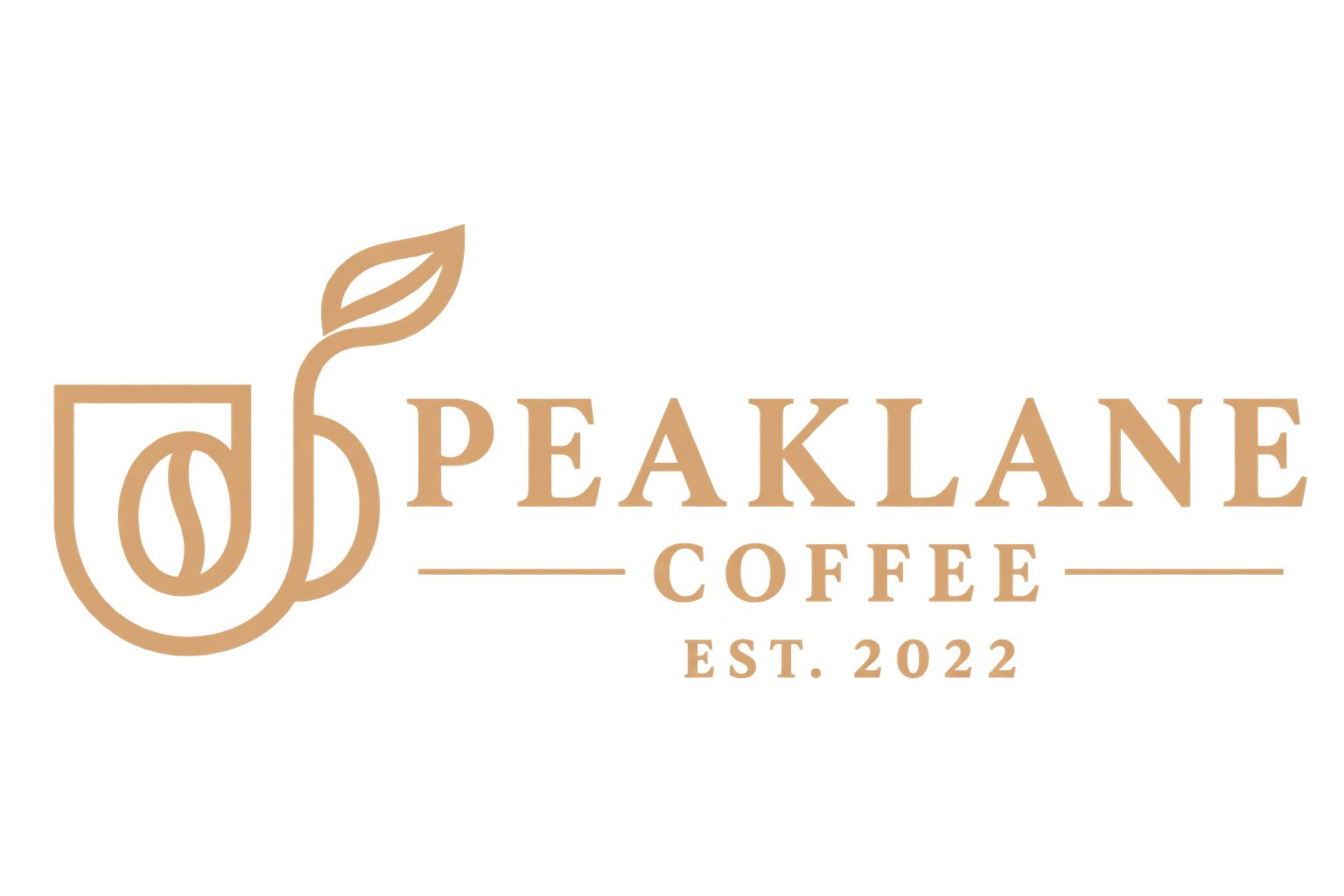 Peaklane Coffee Emblem and Wordmark